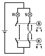 altro circuito logico half-adder elettro-meccanico