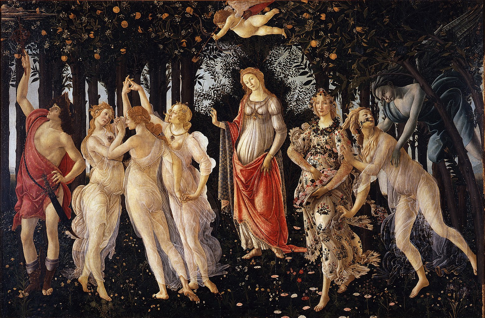 La Primavera, painting by Sandro Botticelli