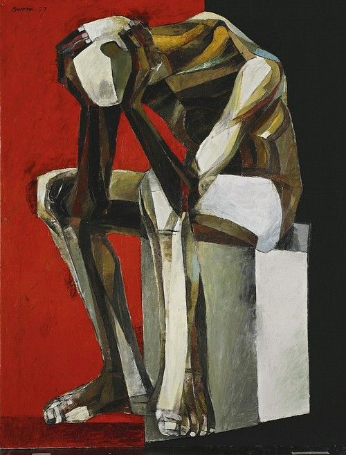 Thinking Man, painting by Ang Kiukok