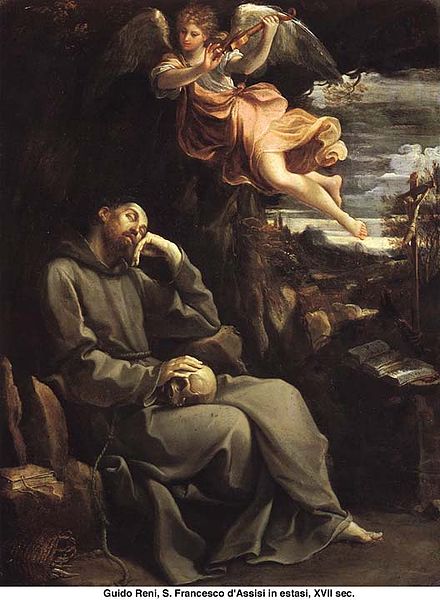 S. Francesco d'Assisi in estasi, painting by Guido Reni