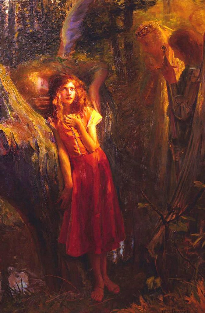 Joan of Arc, painting by Gaston Bussiere