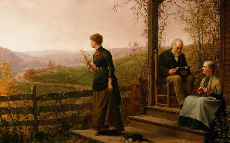 Love's Young Dream, painting by Jennie Augusta Brownscombe