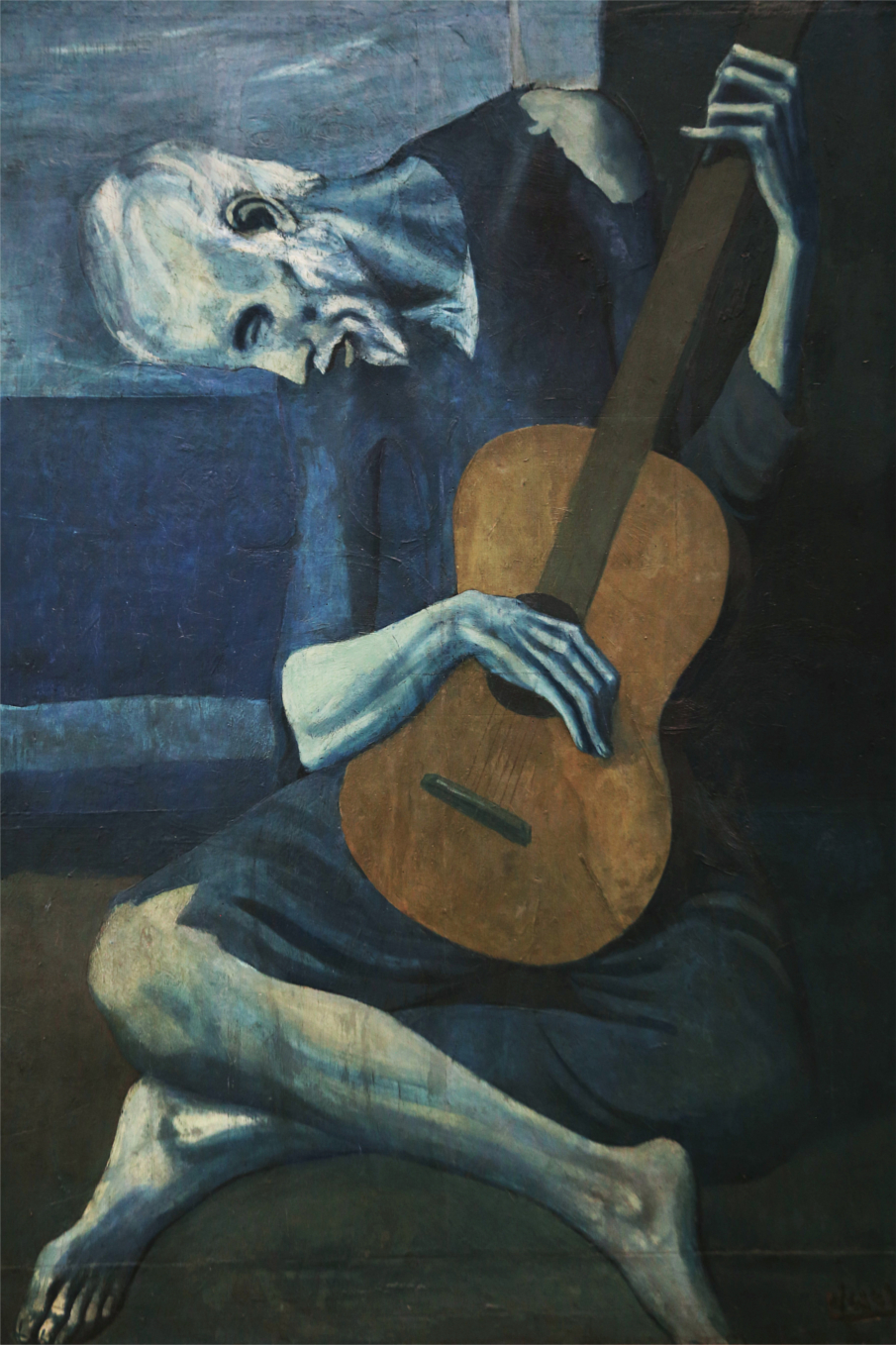 The Old Guitarist, painting by Pablo Picasso