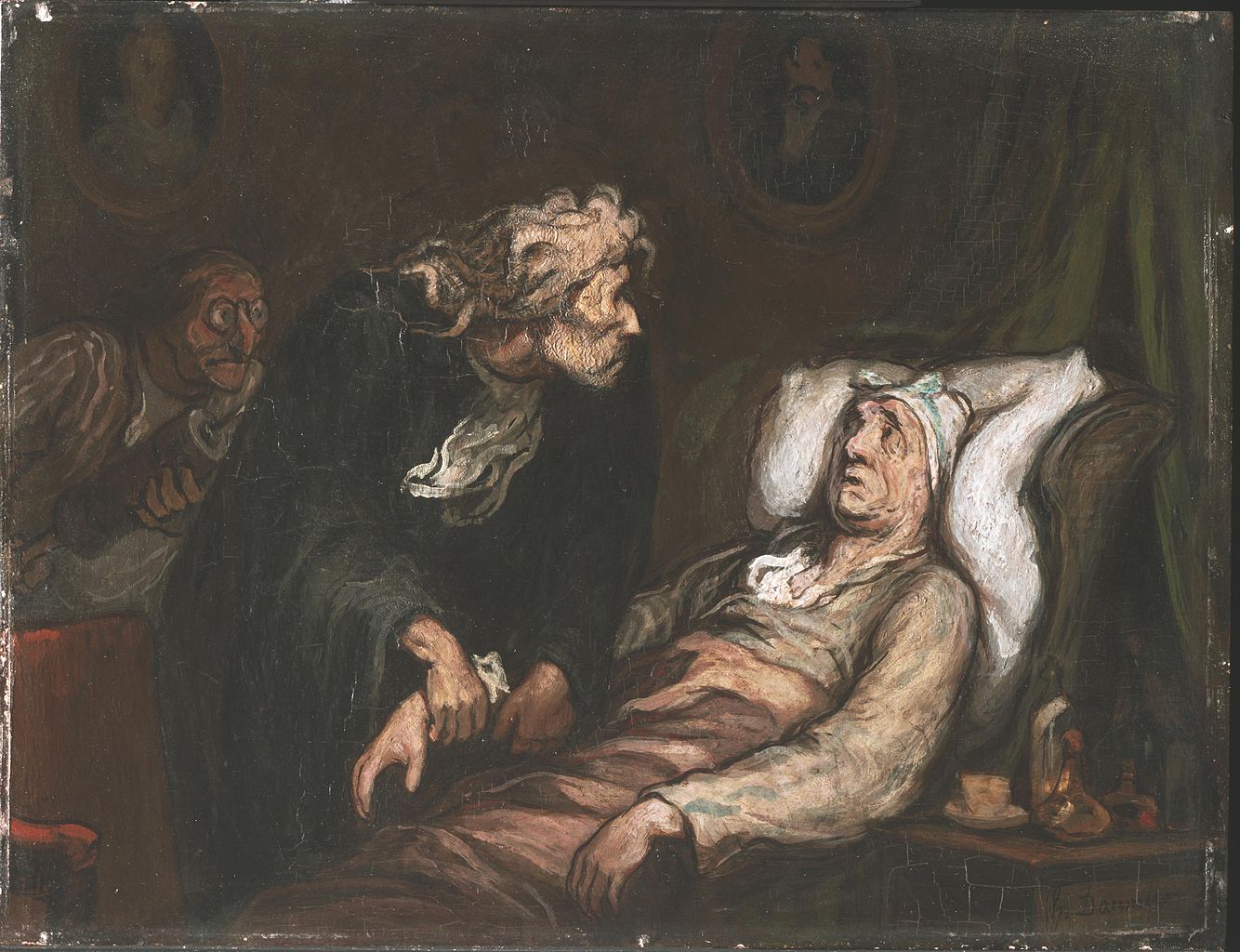 The Imaginary Illness, painting by Honoré Daumier