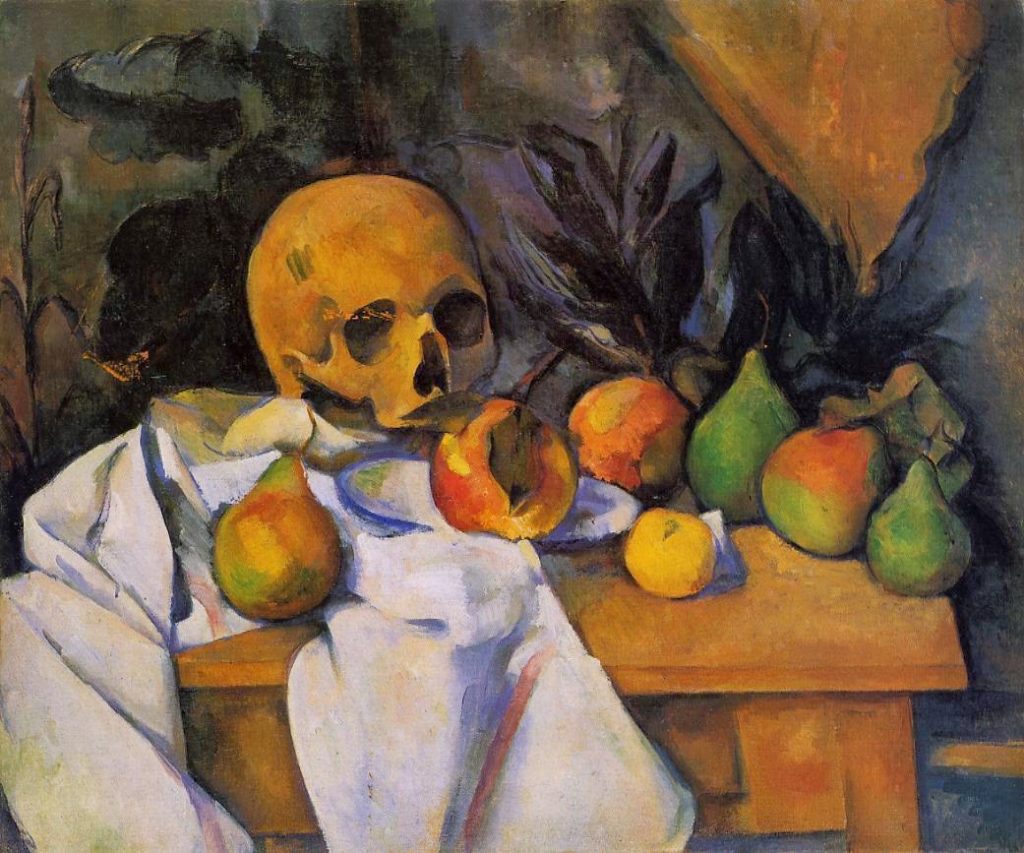 Still Life with Skull, painting by Paul Cézanne