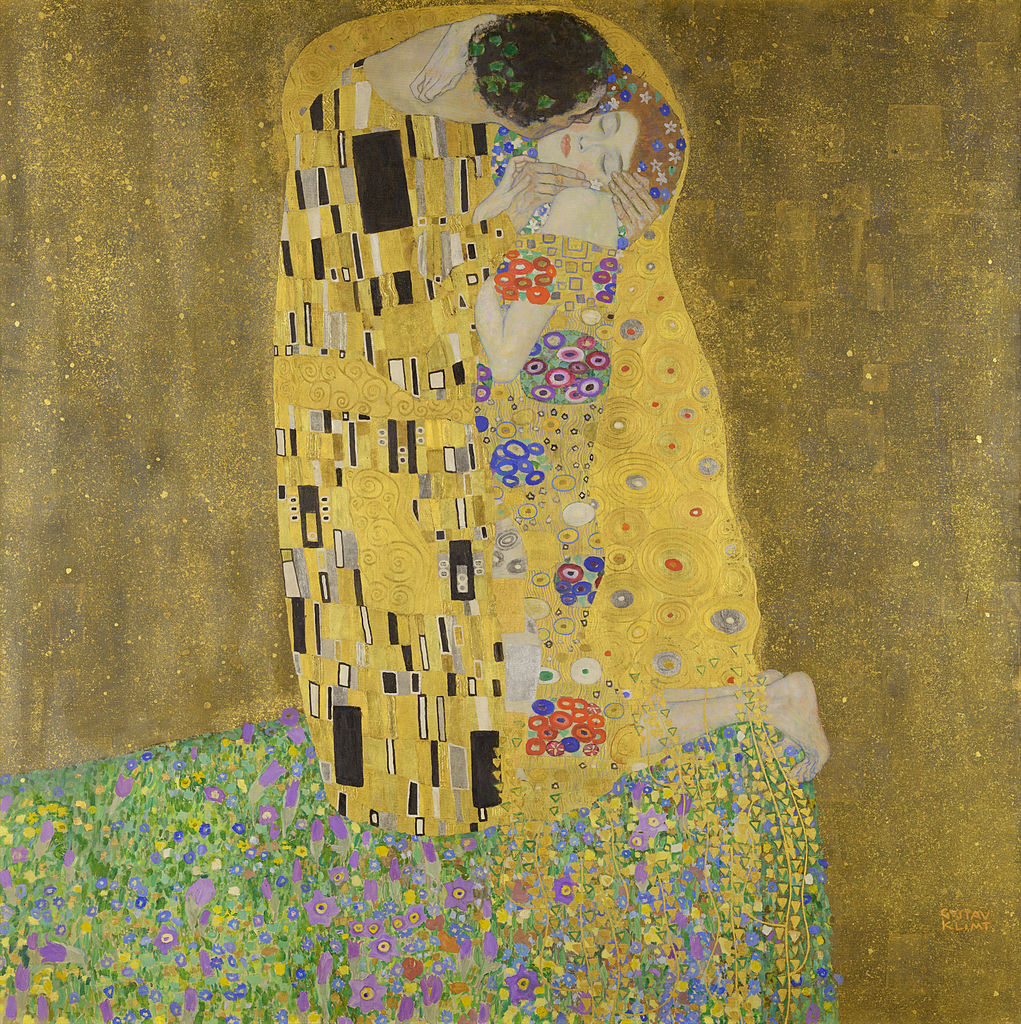 The Kiss, painting by Gustav Klimt