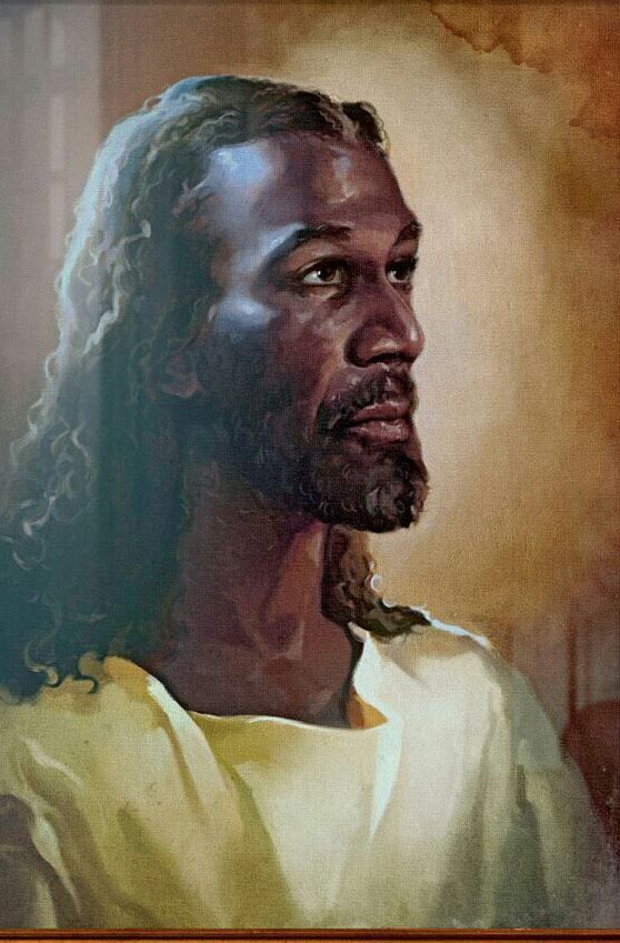 Black Jesus, painting by unknown