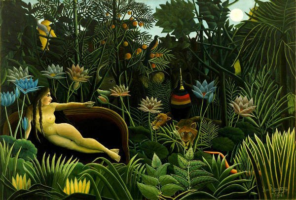 The dream, painting by Henri Rousseau
